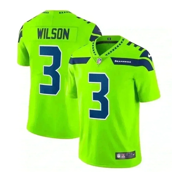 Russell Wilson Seahawks Jersey #3 Nike NFL On field size L - Picture 1 of 8